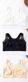 Foreign Trade Front Buckle Closed Sports Bra Plus Size (Option: 3color  single-S-3PCS)